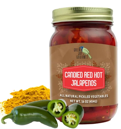 Vista 5 de Lanzas de espárrago en escabeche Green Jay Gourmet en frasco - Vegetales frescos en escabeche envasados a mano para cocinar y despensa – Espárragos