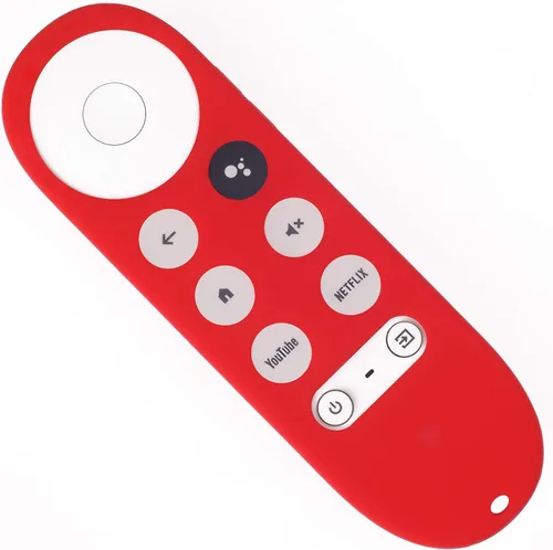 Vista 2 de Funda de silicona para Chromecast con Google TV 2020 Voice Remote Funda protectora para Chromecast Voice Remote 2020 (morado)