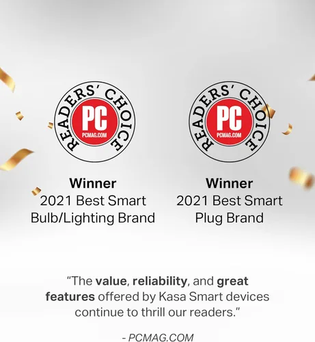 Vista 2 de Kasa Smart Regleta de enchufe HS300, protector de sobretensiones con 6 tomas inteligentes controladas individualmente y 3 puertos USB, compatible