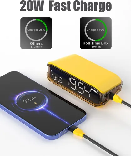 Vista 7 de Reloj despertador digital para dormitorios, pequeño reloj despertador para mesita de noche, alarma fuerte para personas que duermen con mucha