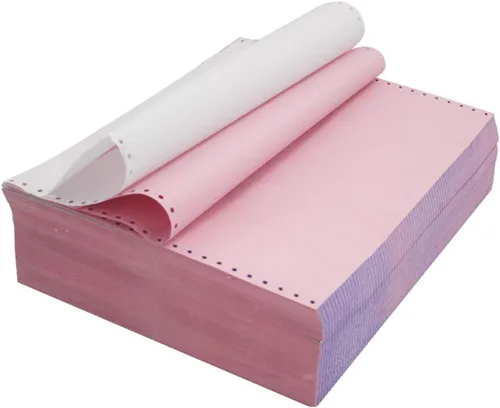 Vista 2 de FirstZi Papel de computadora NCR de alimentación continua de 9-1/2 x 11 pulgadas, 2 capas, 1000 unidades de papel de copia autocopiado