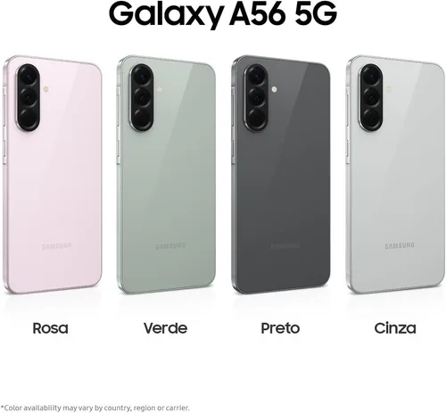 Vista 9 de Samsung Galaxy A56 5G 2025 128GB, Dual SIM 6.7 pulgadas 120Hz AMOLED, IP67 resistente al agua, Android 15 Modelo internacional desbloqueado