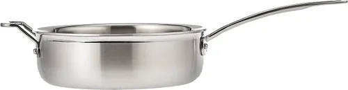Vista 7 de Cuisinart MCP33-24HN MultiClad Pro de acero inoxidable de 3.5 cuartos de galón con sartén para saltear con mango auxiliar y cubierta, 3.5 cuartos