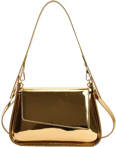 Vista 2 de TRBSXRT Y2K - Bolso de mano para mujer, bolso de noche con purpurina de cuero, bolsos de fiesta, bonitos bolsos metálicos para el hombro