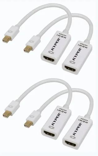 Vista 9 de Adaptador Kyper® 4K Mini DisplayPort a HDMI 4K @30Hz (1 unidad)