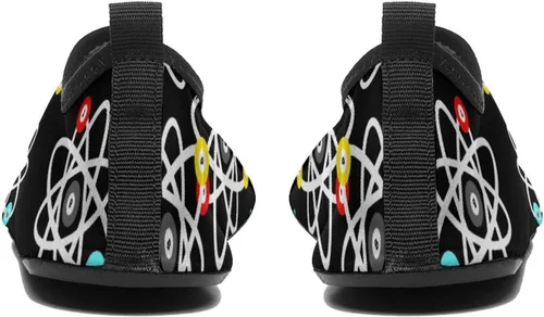 Vista 4 de Divertidos zapatos de agua de ciencia de billar para mujeres y hombres, calcetines acuáticos de secado rápido, zapatos deportivos para yoga, zapatos