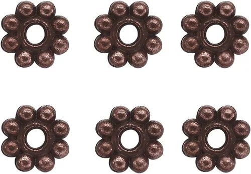 Vista 8 de Megapet - Cuentas espaciadoras de plata antigua estilo tibetano para fabricación de joyas, Metal