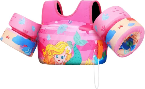 Vista 13 de HeySplash Toddler Swim Vest Fits 13-20-30-50-66 Lbs with Adjustable Strap