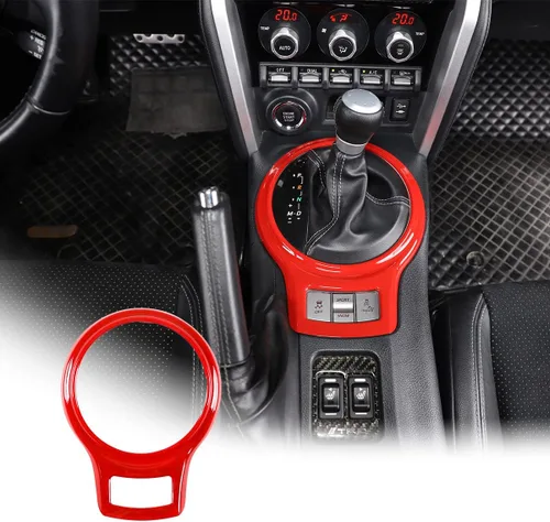 Vista 10 de YIWANG Adhesivo decorativo para marco de cambio de marchas interior de automóvil para Subaru BRZ Toyota 86 2013-2020 accesorios