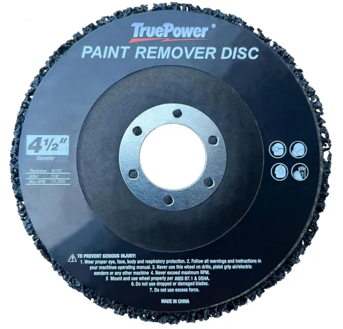 Vista 2 de Paquete de 4 discos de repuesto de 4-1/2" x 7/8" para removedor de pintura y óxido, pelador
