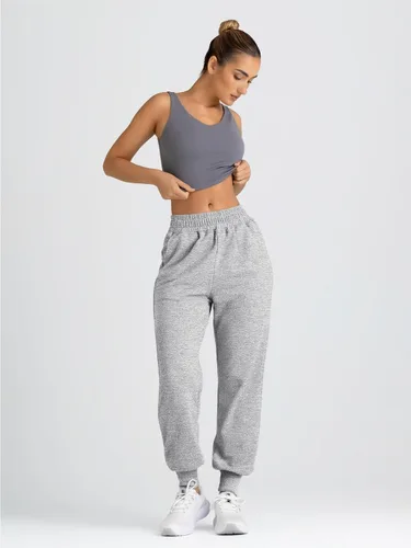 Vista 3 de Yovela - Pantalones deportivos holgados de cintura alta para mujer, ropa de otoño, informales, cálidos, estéticos, con bolsillos, Y2k