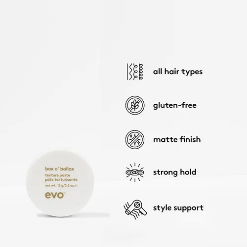 Vista 4 de Evo - The Crusaders Haircare Gift Set - Champú diario para personas normales, pasta de textura Box O Bollox, bálsamo facial ganadores y jabón Dodger