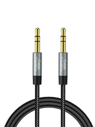 Vista 14 de CableCreation Cable Auxiliar para Auto (1-4 pies), Cable de Audio de 3,5 mm Enrollado de Macho a Macho, Cable Auxiliar Estéreo de 1/8 Pulgadas