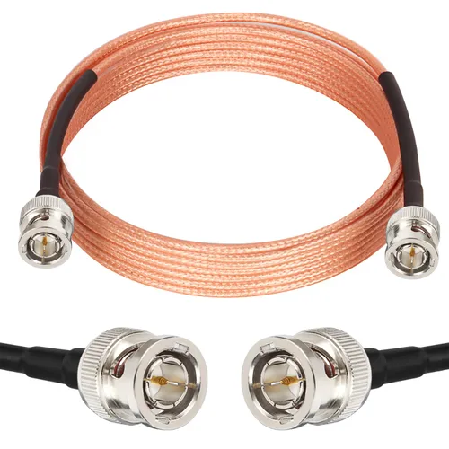 Vista 7 de XRDS -RF 2 piezas de cable SDI de 1 pie, cables de puente HD-SDI BNC macho de 75 ohmios RG179 para cámara de video BMCC