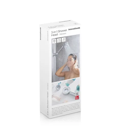 Vista 15 de Alcachofa de Ducha Doble con Dispensador 3 en 1 Xawara InnovaGoods