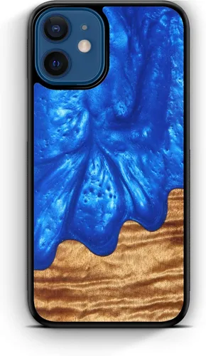 Vista 17 de WUDN Funda delgada de resina y madera para teléfono compatible con Apple iPhone 6, 6s, 7, 8, SE