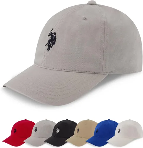 Vista 10 de U.S. Polo Assn. Gorra de béisbol, sombrero ajustable de papá 100% algodón con pequeño logo de pony Negro