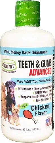 Vista 15 de LIQUID-VET Suplementos avanzados de dientes y encías para perros Cuidado dental para perros Cuidado bucal bucal sarro + placa + gingivitis