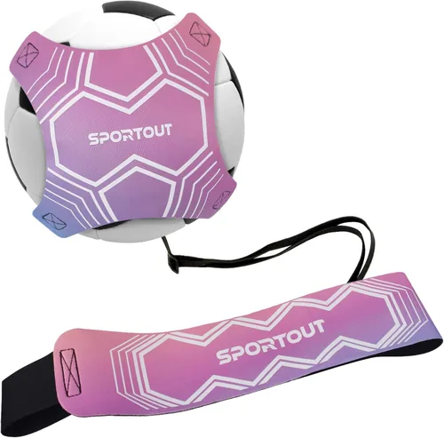 Vista 7 de Sportout Equipo de entrenamiento de voleibol/fútbol, entrenador individual, cinturón ajustable para niños y adultos