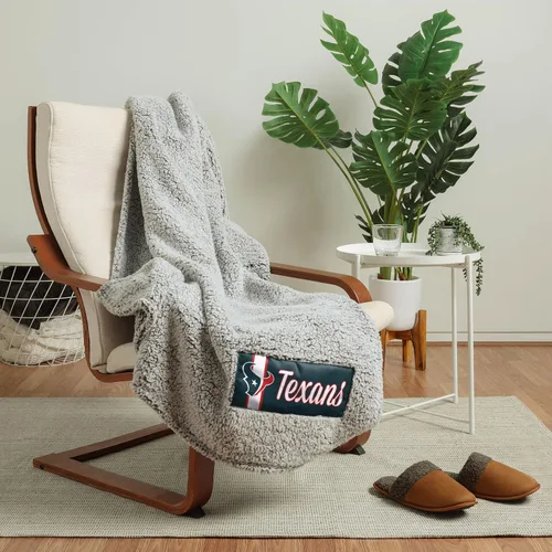 Vista 10 de FOCO Manta Sherpa de nube con logotipo grande del equipo de la NFL, 60 x 70 pulgadas