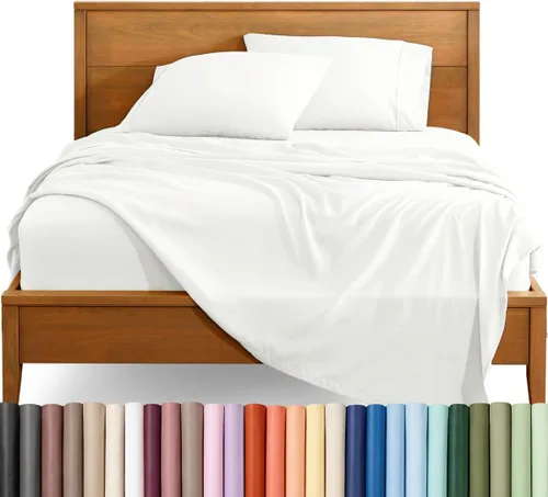 Vista 38 de Bare Home Juego de Sábanas Twin - Sábanas de Cama de Microfibra Ultra-Suave 1800 - Doble Cepillado - Bolsillos Profundos - Ajuste Fácil - Extra