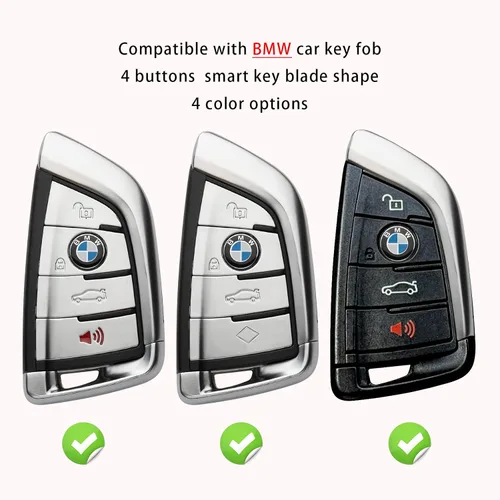 Vista 2 de Compatible con BMW Funda para Llavero de Coche 230i 330i 430i 440i 530e 530i 540i 740i 745e 750i 840i M2 M235i M240i M3 M340i M4 X1 X2 X3 X4 X5 X6