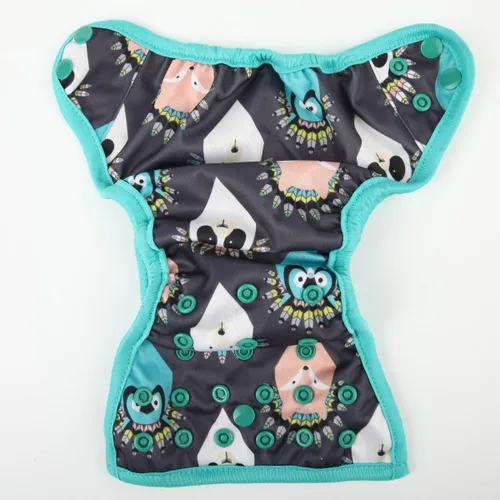 Vista 4 de Pañal para bebé recién nacido, 8lbs-10lbs (animal nativo americano)