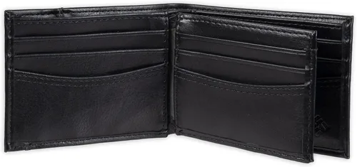 Vista 5 de Columbia Cartera de piel para hombre con capacidad extra