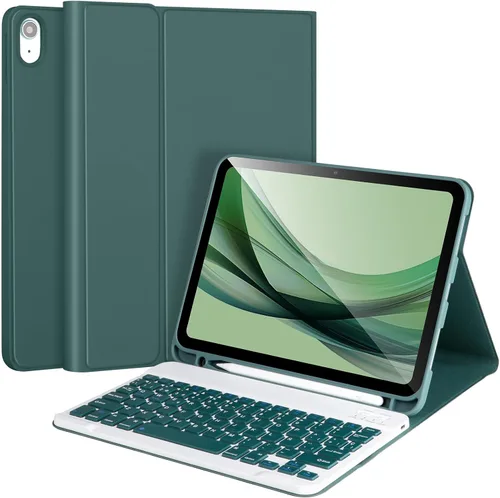 Vista 17 de AHYWTAN Funda para iPad 11/10ª generación con teclado, funda de teclado Bluetooth desmontable para iPad A16 2025 de 11 pulgadas/10ª generación 2022