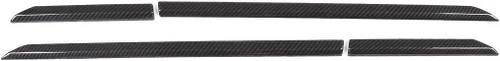 Vista 5 de Fibra de carbono estilo ABS coche lado Fender cubierta Trim tira para Land Rover Range Rover Velar 2017 2018 accesorios de coche