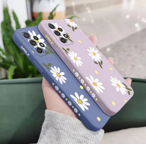 Vista 4 de Funda compatible con Galaxy S20 FE, diseño de margaritas, protección completa de lente de cámara, a prueba de golpes, TPU parachoques de silicona