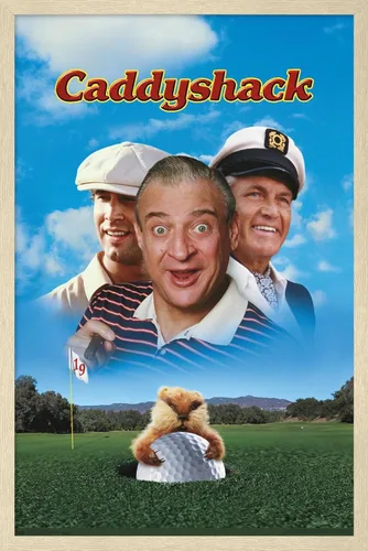 Vista 7 de Trends International Caddyshack - Póster de pared de arte clave, 14.725 x 22.375 pulgadas, versión enmarcada de madera de granero Versión enmarcada