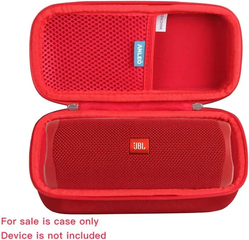 Vista 2 de Anleo Funda rígida de viaje para JBL FLIP 5 / JBL FLIP 6 Altavoz Bluetooth portátil impermeable (rojo)