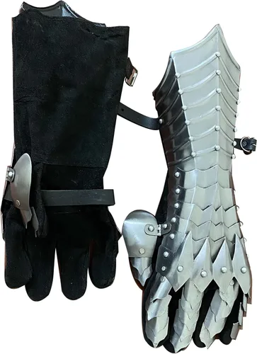 Vista 9 de AnNafi Guanteletes de fantasía SCA Armor Guanteletes Guantes de hierro Guantes de armadura medievales totalmente funcionales hechos a mano