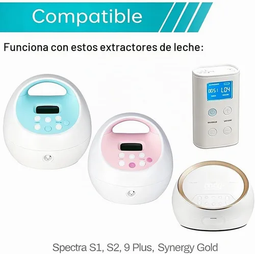 Vista 2 de 8 válvulas de pico de pato y 2 membranas para piezas de extractor de leche