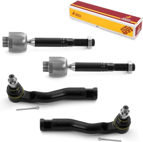 Vista 238 de Metrix Premium Chassis Parts - Kit de 4 piezas de extremos de barra de acoplamiento frontal exterior e interior compatible con Nissan Pathfinder