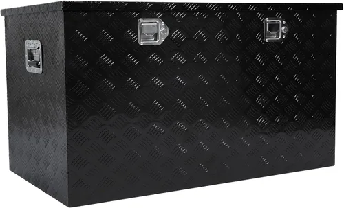 Vista 21 de Caja de herramientas de aluminio de 36 pulgadas, caja de herramientas de 5 bares, caja de herramientas de almacenamiento Orgainzer con pestillo
