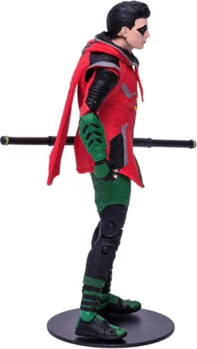 Vista 4 de McFarlane Toys DC Multiverse Robin (Gotham Knights) Figura de acción de 7 pulgadas con accesorios