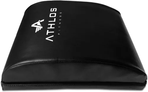 Vista 3 de Tapete para abdominales y ejercicios Athlos Fitness con protector para espalda baja, buen ejercicio para abdominales para un rango completo