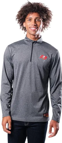 Vista 16 de Ultra Game Men's NFL Official Super Soft Quarter Zip Long Sleeve T-Shirt