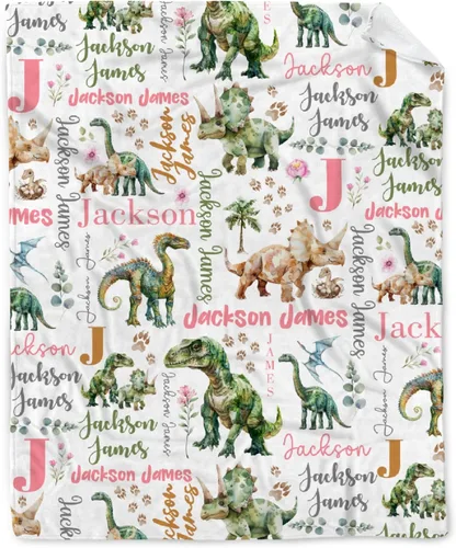 Vista 42 de Manta de bebé de esqueletos de dinosaurios de neón retro de los años 80, regalos para niños y niñas, decoración de dinosaurios, felpa suave