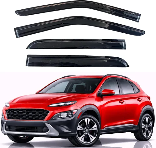 Vista 48 de KPY Protector de lluvia compatible con Toyota RAV4 1996-2000 (4 puertas), 4PC Visera de ventana Deflectores de ventilación de ventana lateral