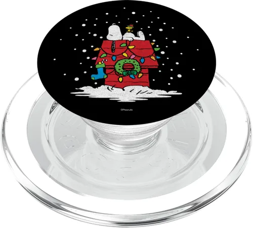 Vista 8 de Peanuts Holiday Snoopy Lit Up PopSockets - Agarre y soporte para teléfonos y tabletas