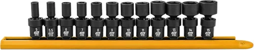 Vista 6 de GEARWRENCH 84904 - Juego de conectores de impacto universal estándar de 6 piezas, 1/4" de transmisión, 6 puntos, SAE