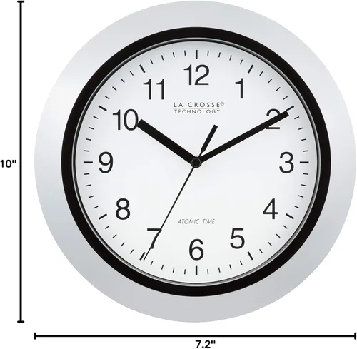 Vista 8 de La Crosse Technology Relojes de pared atómicos analógicos y digitales con temperatura