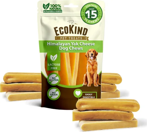 Vista 16 de EcoKind Premium Gold Yak Cheese Masticables para Perros del Himalaya, Premios para Perros de Raza Grande, Totalmente Natural, Alto en Proteínas