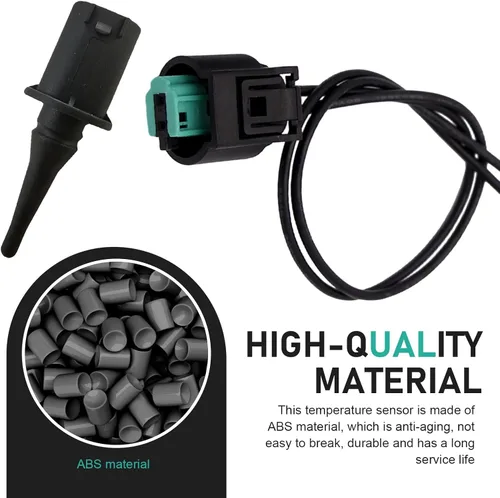 Vista 4 de 2 piezas de sensor de temperatura del aire ambiente exterior y kit de enchufe, conector de sensor de temperatura ambiente directo de importación