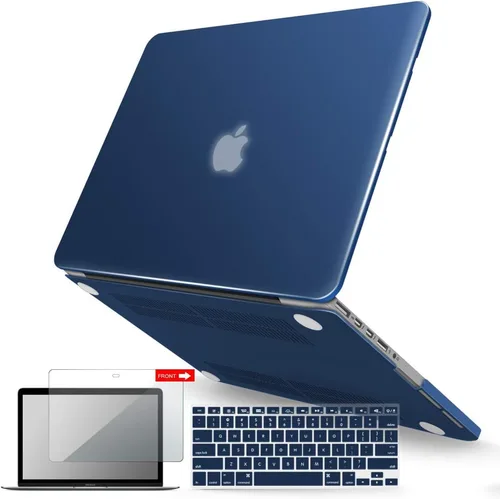 Vista 23 de IBENZER Compatible con MacBook Pro de 13 pulgadas 2015 2014 2013 finales 2012 A1502 A1425, carcasa rígida y cubierta de teclado y protector