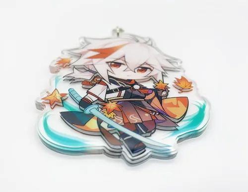 Vista 29 de YJacuing Genshin Impact - Figura de llavero de acrílico