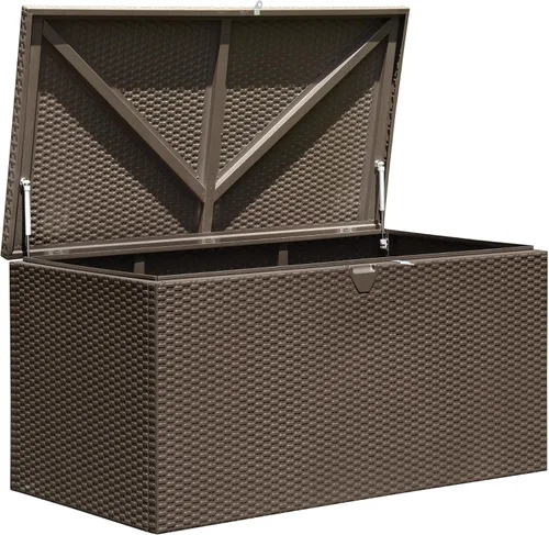 Vista 18 de Arrow Caja de almacenamiento de acero galvanizado en caliente de 134 galones Spacemaker Spacemaker de 4 x 2 pies Antracita
